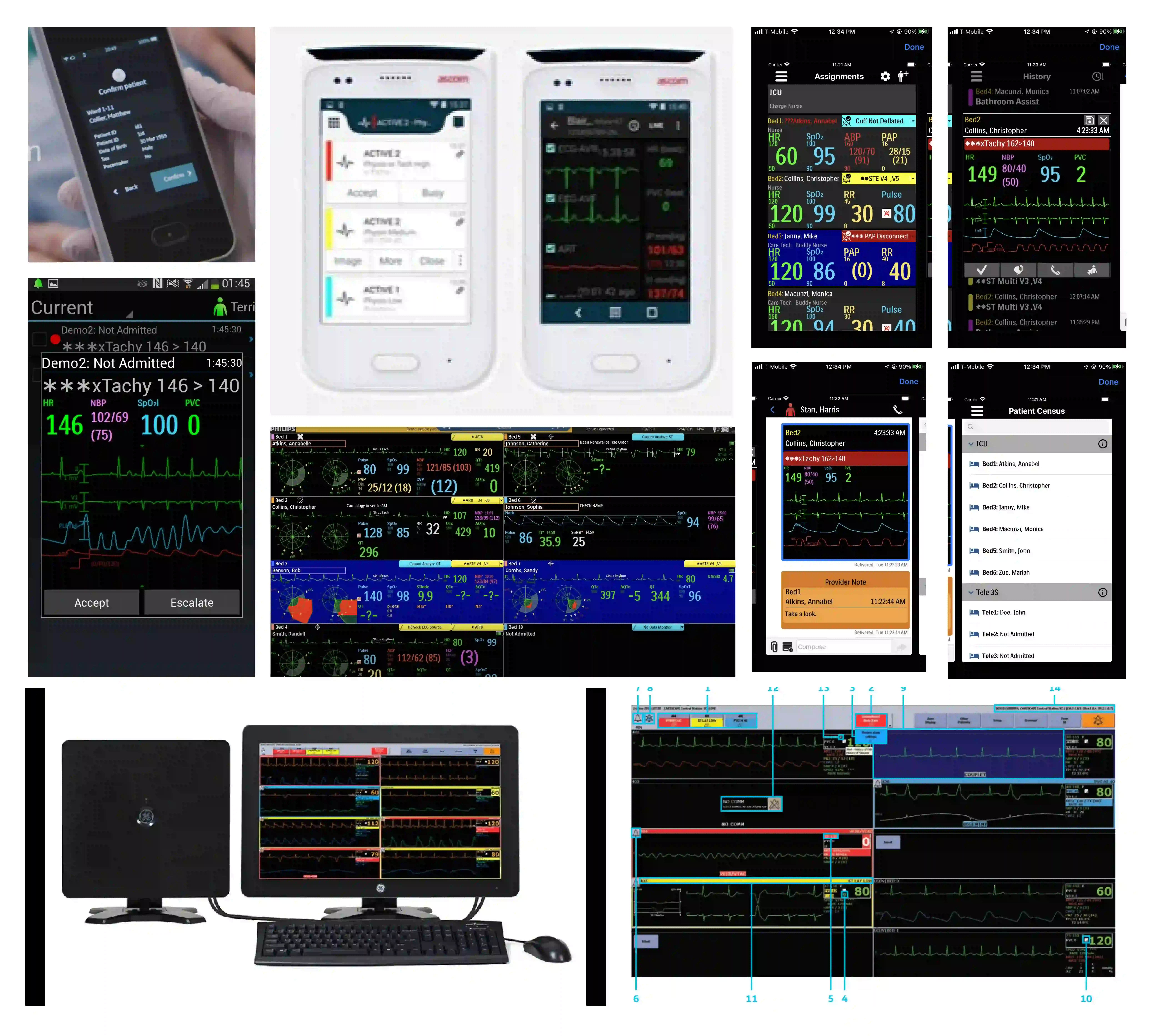 Mood board of the design